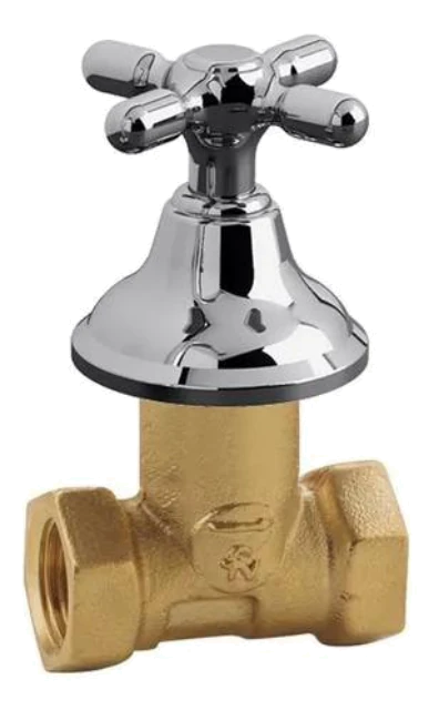 Llave de paso bronce c/campana